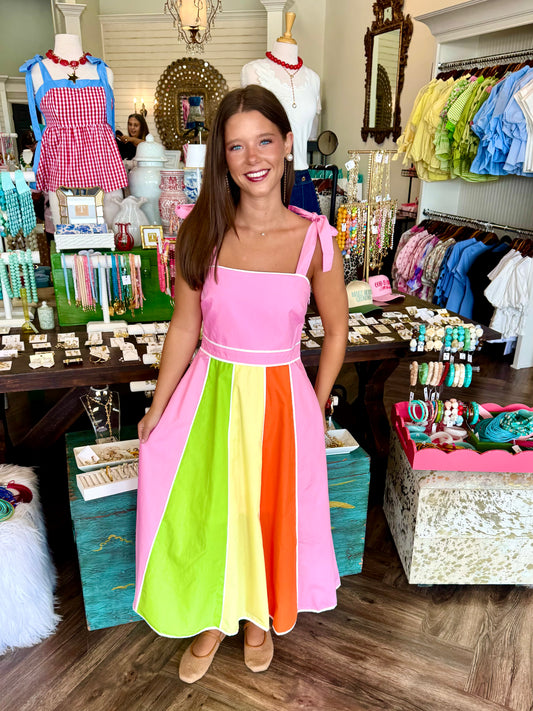 Sherbet Stripe Dress
