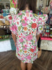 Oriental Clasp Gardenia Dress
