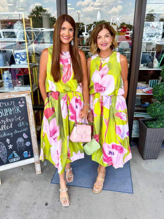 Lime Love Floral Set