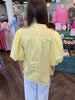 Pretty Puff Sleeve Top: Butter