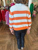 Orange Striped Sweater
