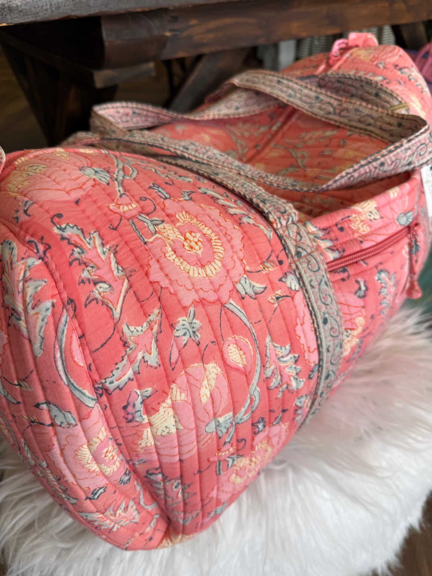 Pink Quilted Bag