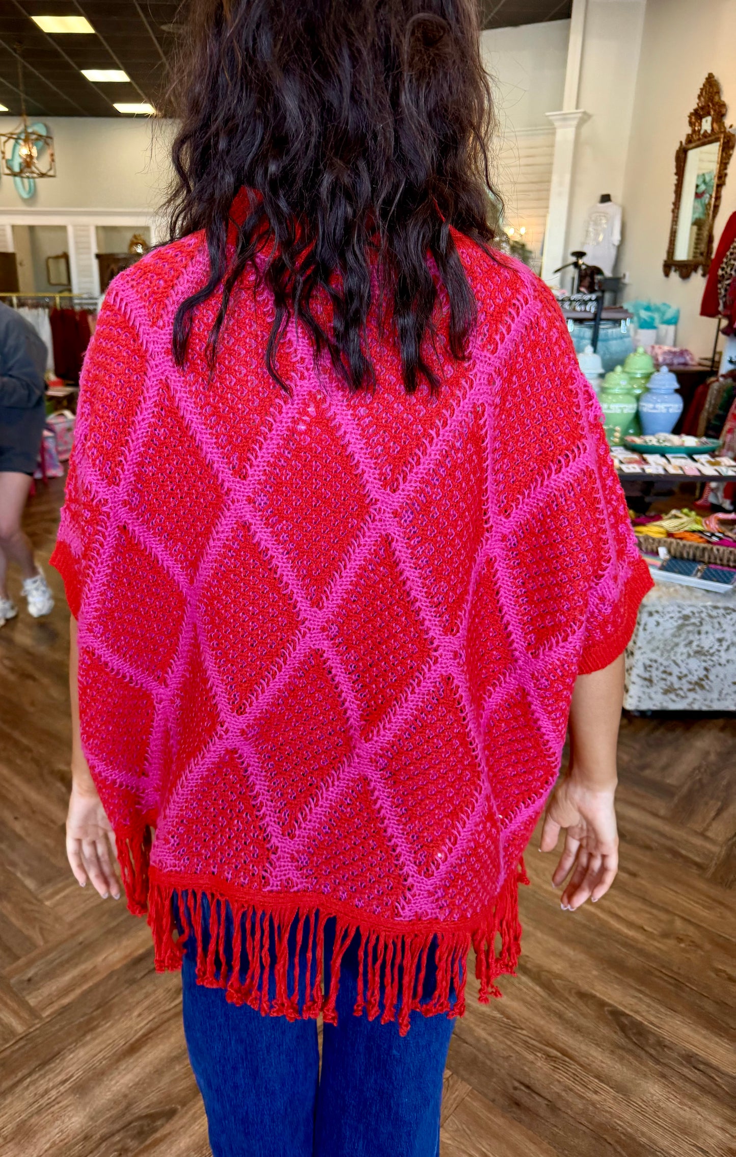 Fringe Poncho Top