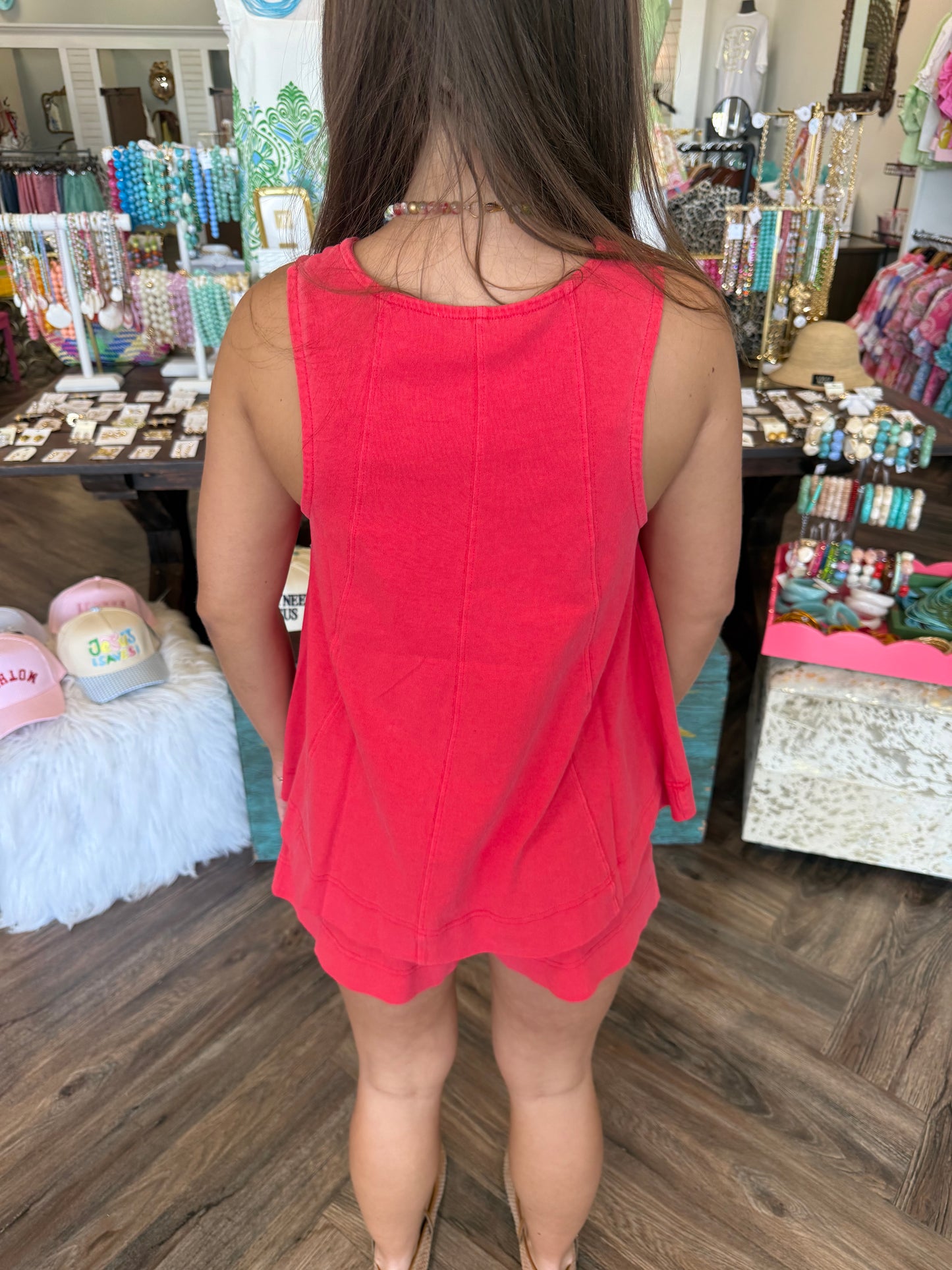 Olivia Casual Set: Red