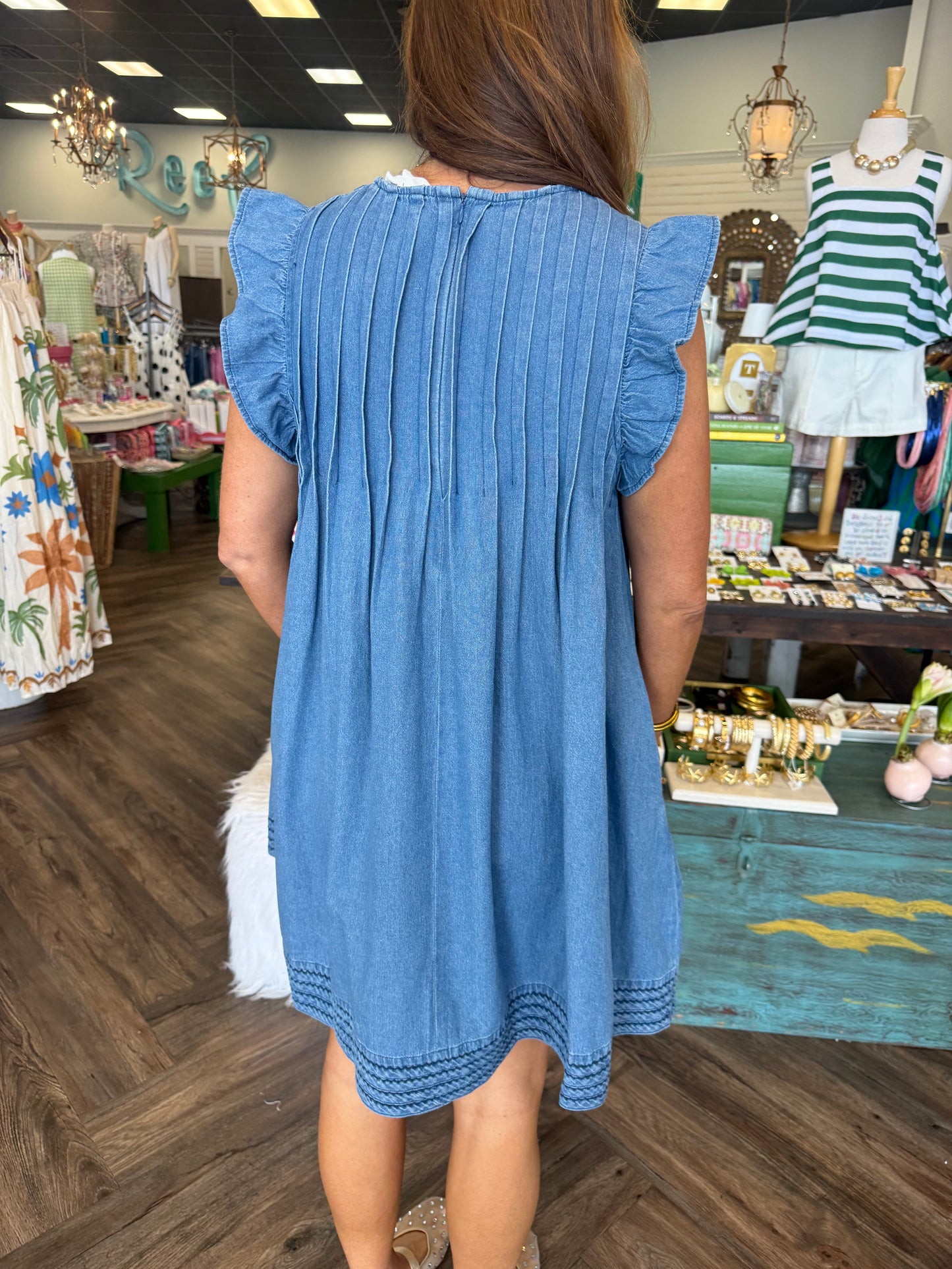 Flirty Denim Mini Dress