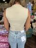 Alison Rouched Top: Ecru