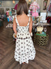 Neutral Girl Dotty Midi Dress