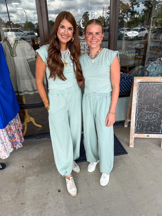 Cross Me Over Set: Sage