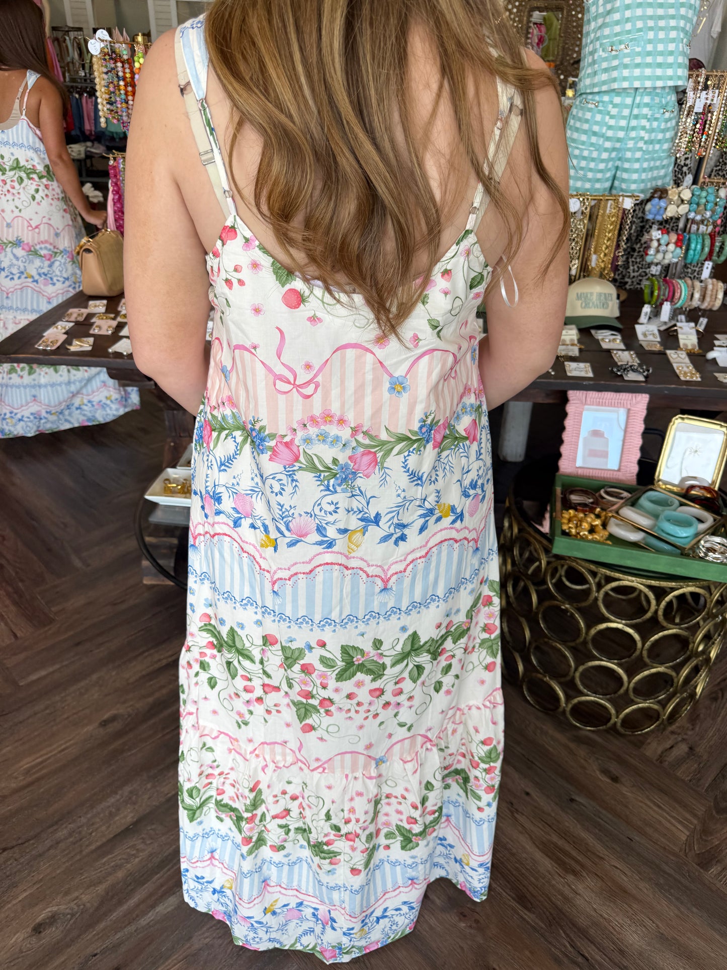Strawberry Bliss Maxi Dress