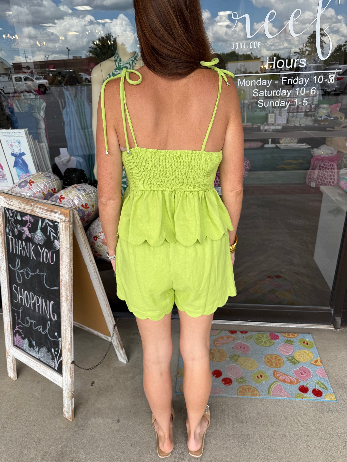 Sassy Scallop Set - Lime