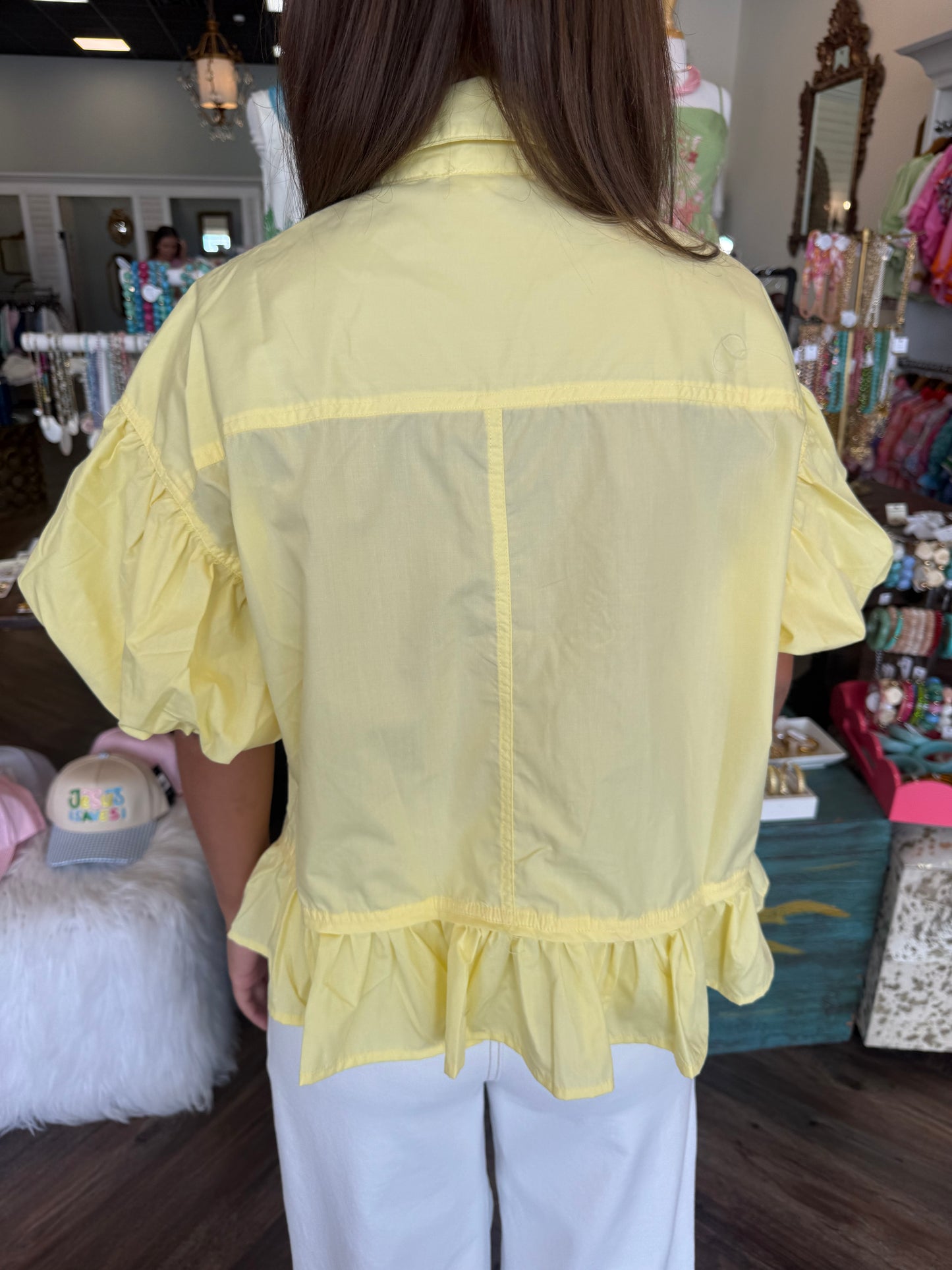 Butter Button Down Top