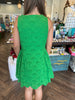 Eyelet Green Dress
