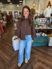 Embroidered Lace Mock Top