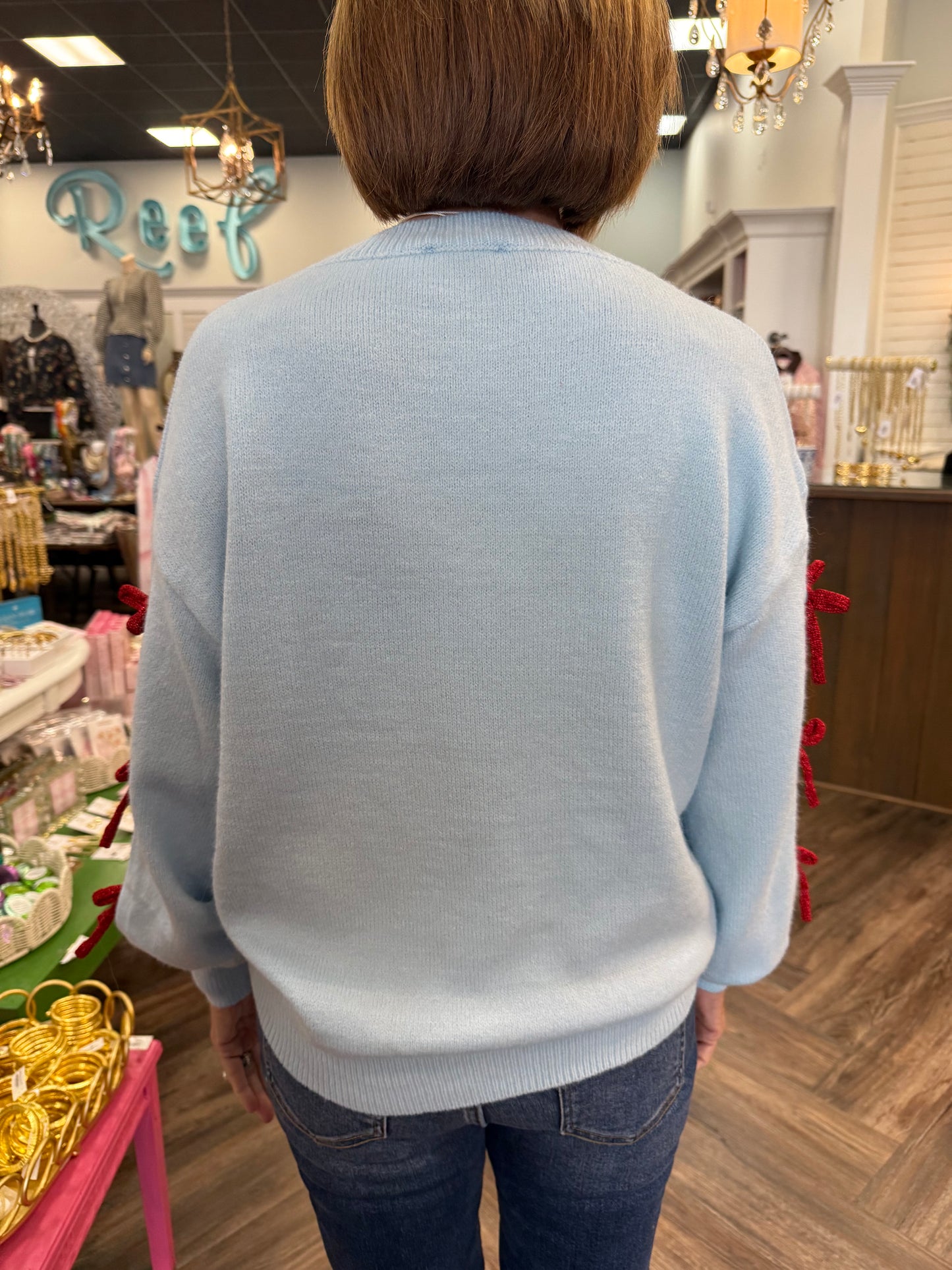 Santa Baby Sweater: Blue