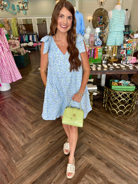 Bow Sleeve Lily Mini Dress