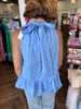 Peplum Style Bow Back Top