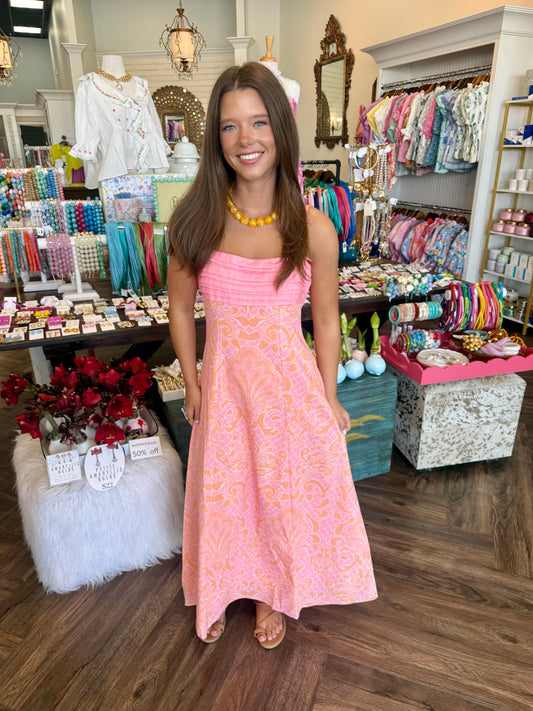 Sherbert Printed Midi Dress