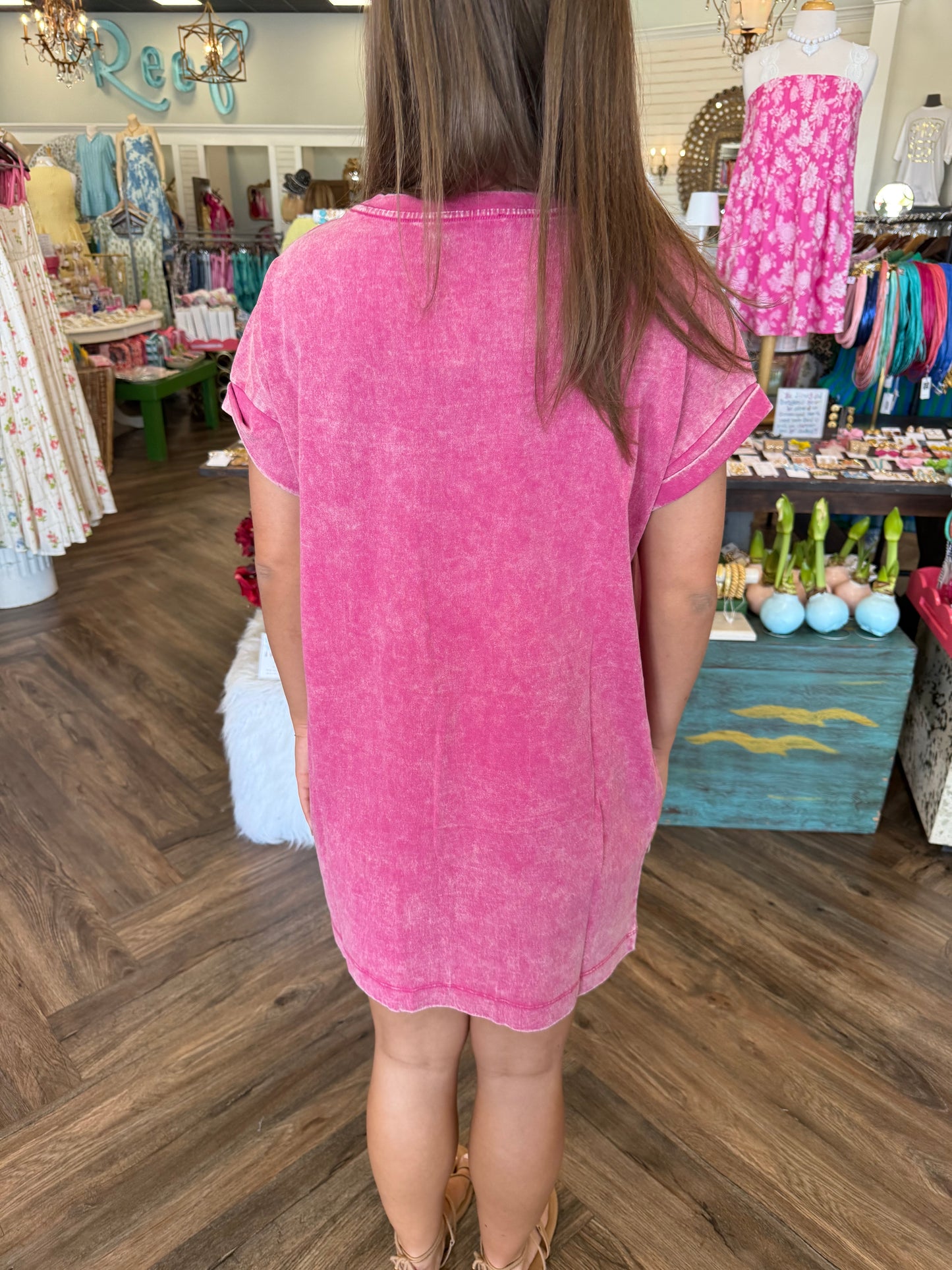 Mineral Tshirt Dress: Mulberry