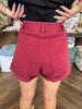 Katie Maroon Shorts