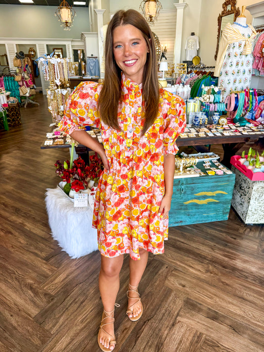 Sunset Rose Dress