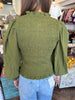 Zipper Smock Top: Olive