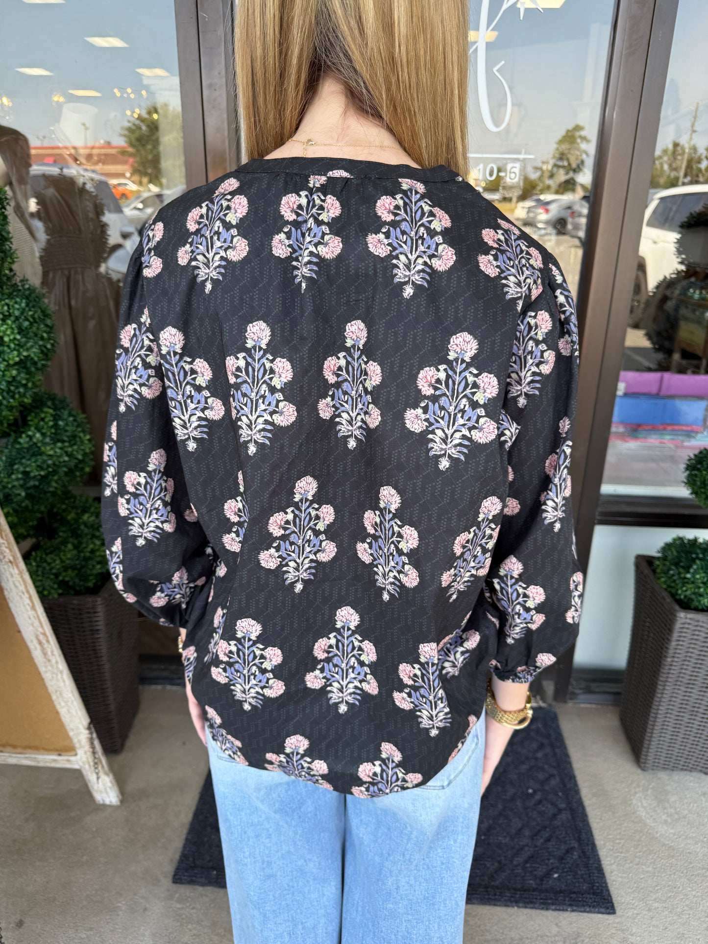 Black Mix Blouse