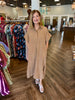 Camel Palmer Midi Dress