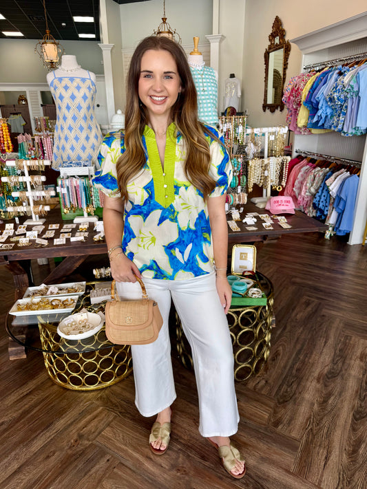 Lime Azalea Blouse