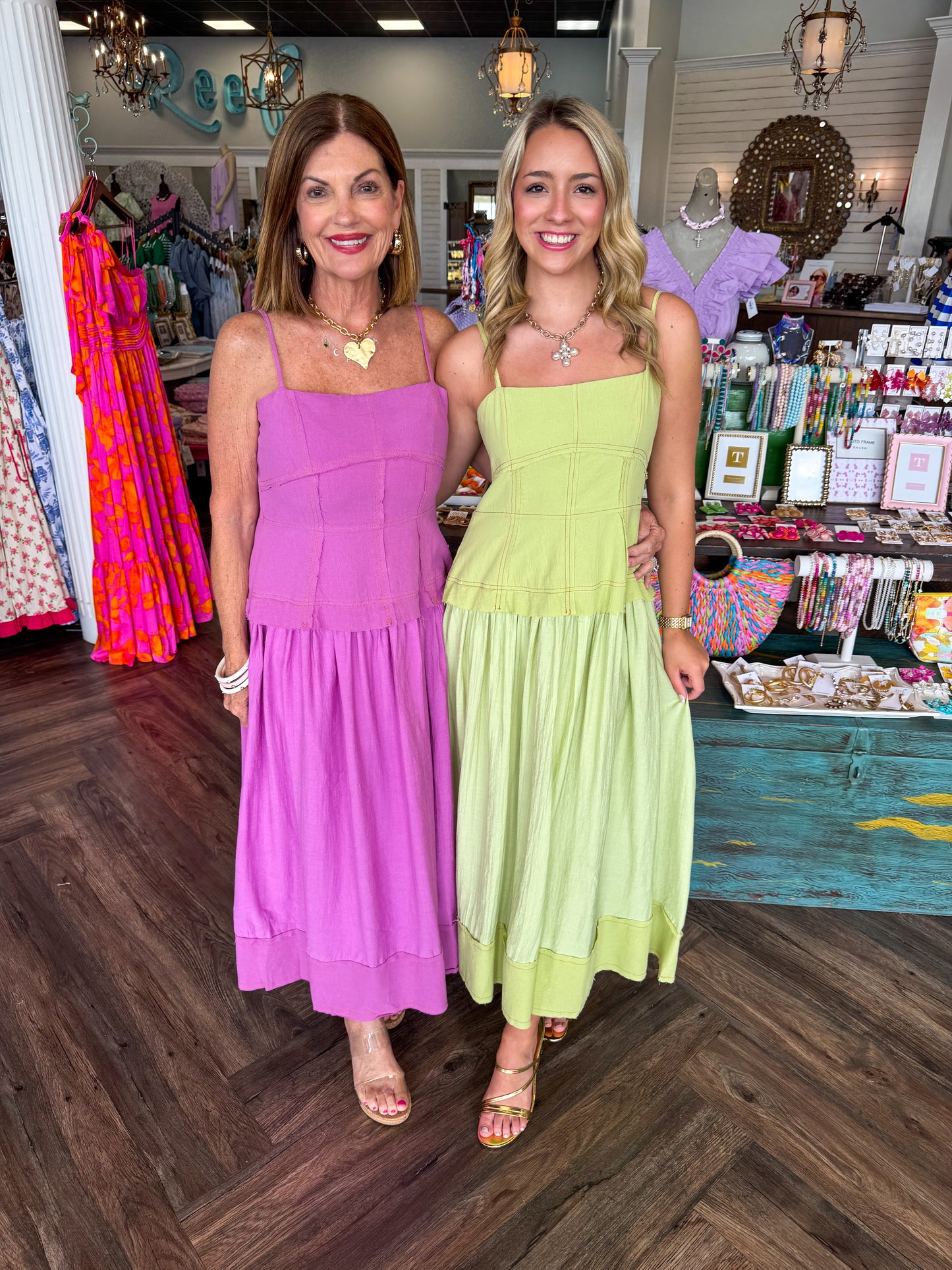 Mia Midi Dress: Tea Green
