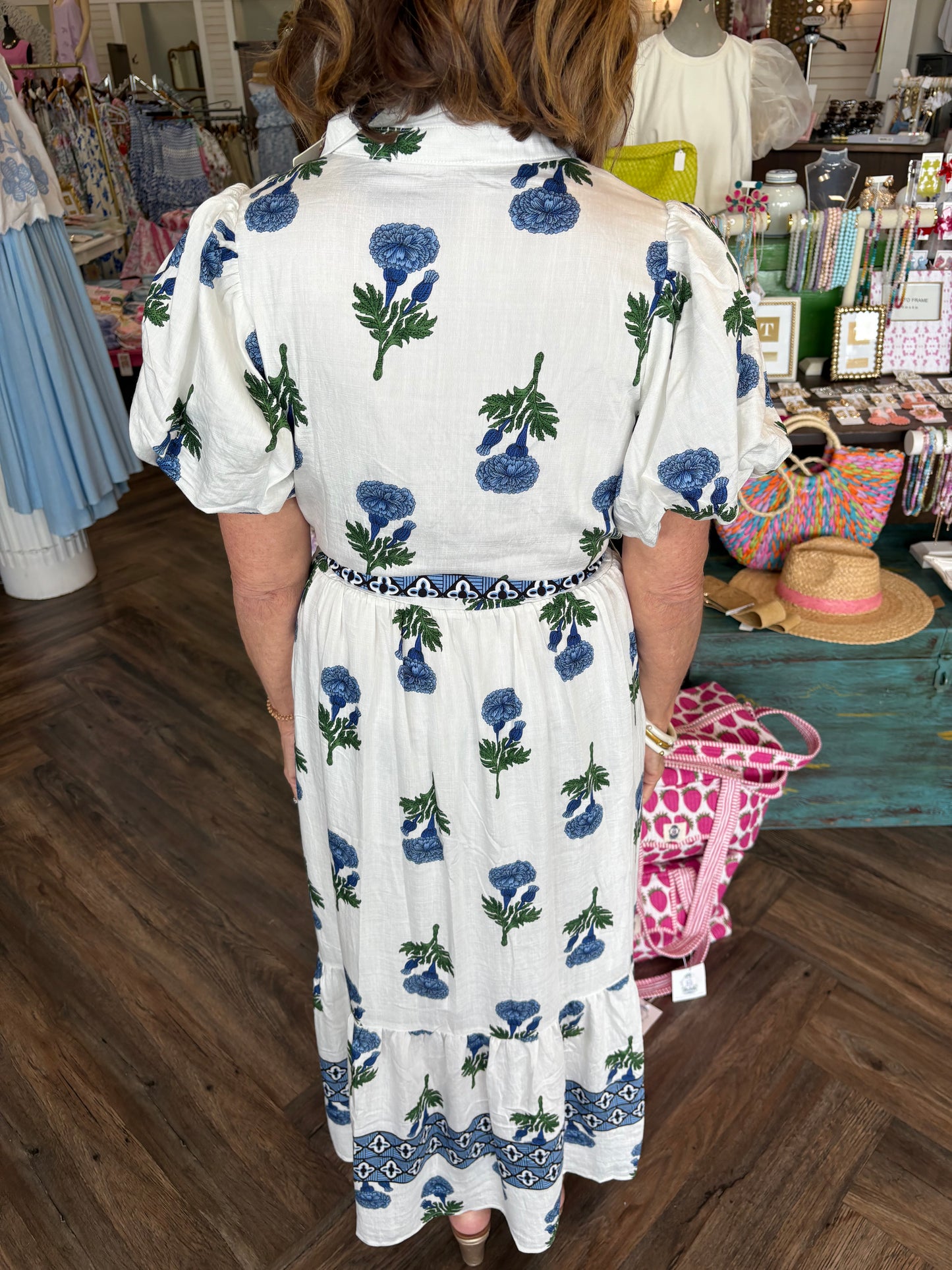 Hill Gardenia Midi Dress
