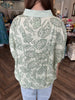 Sage Paisley Top