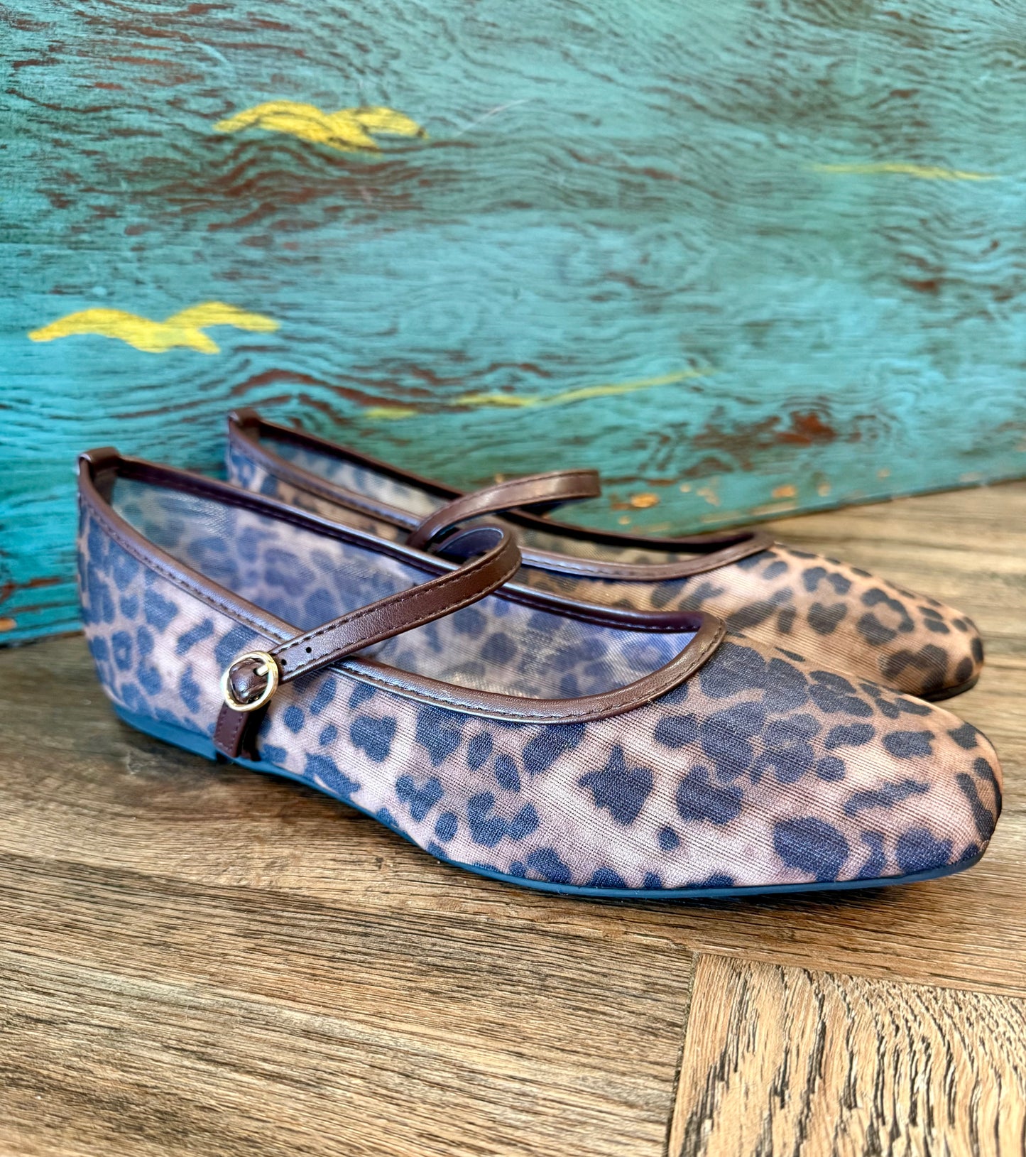 Leopard Mesh Flats