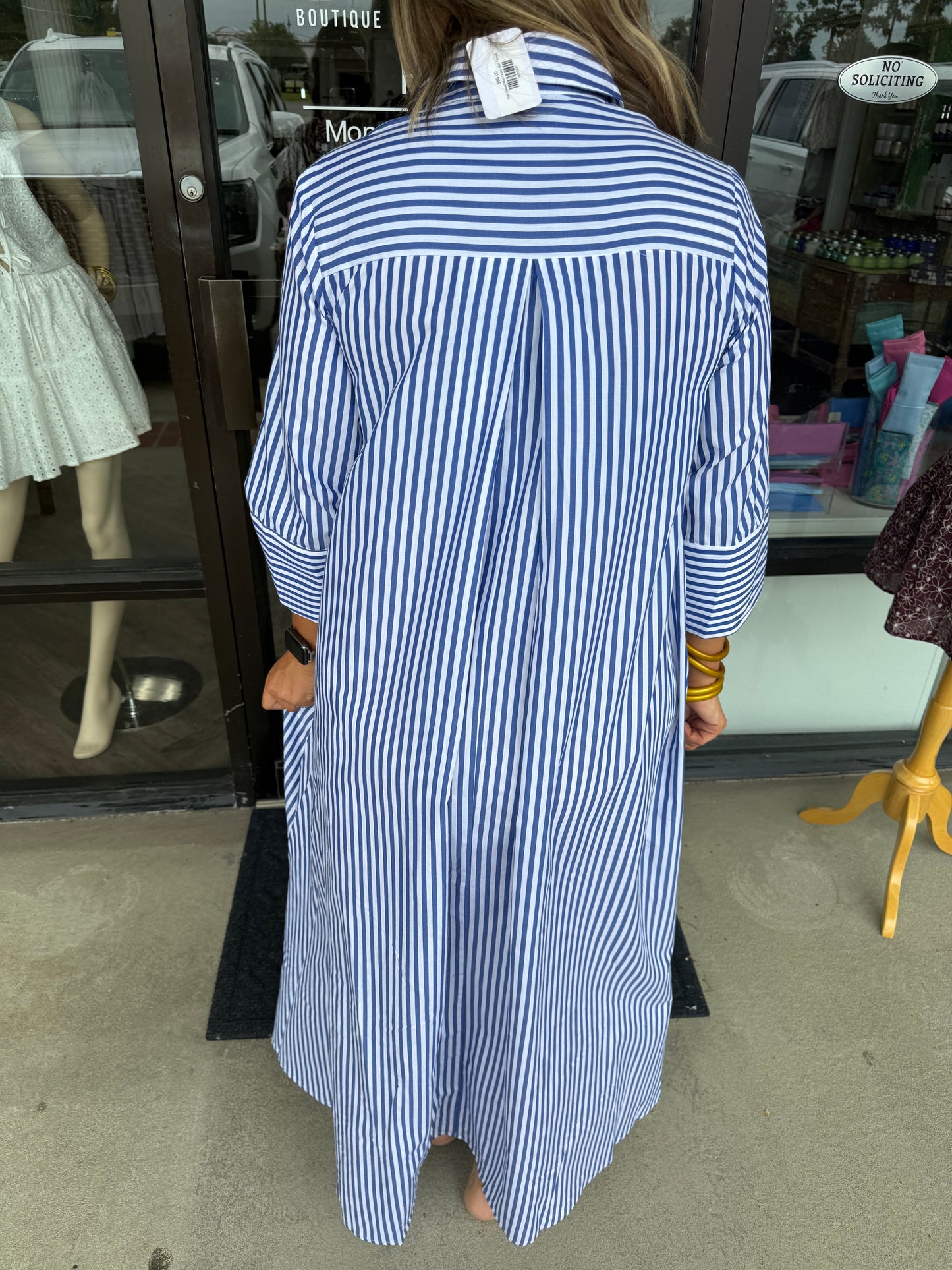 Ariel Classic Maxi Dress: Blue