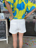 Carrie Pocket Shorts: White
