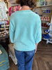 3/4 Sleeve Sweater: Mint