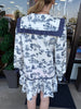 Collar Toile Navy Dress