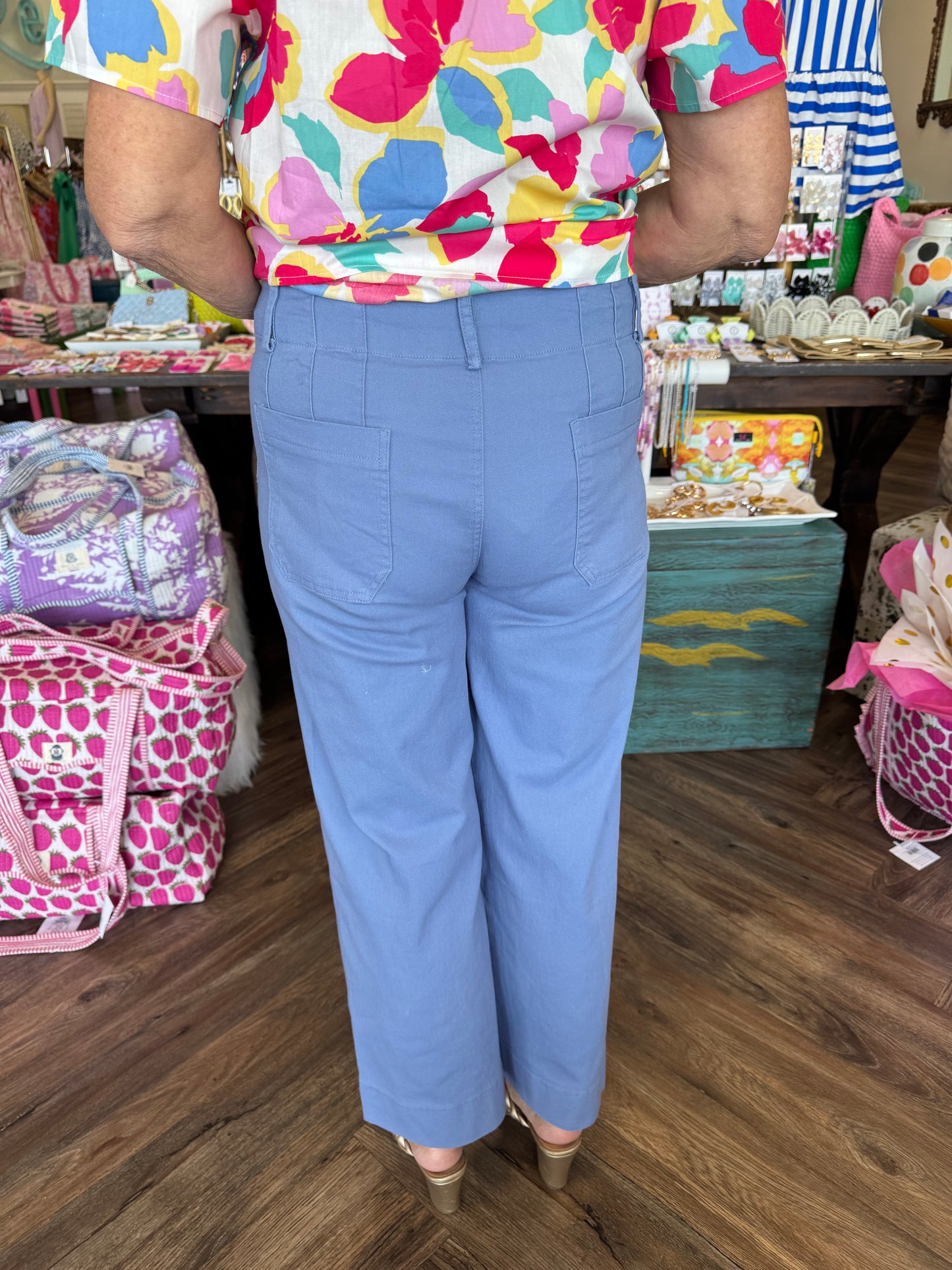 Patch Pocket Pants: Chambray