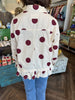 Dotted Top: Burgandy
