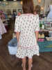 Mary Square Adelyn Dress: Cottage Stripes Tan