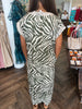 Swirl Dress: Olive Zebra