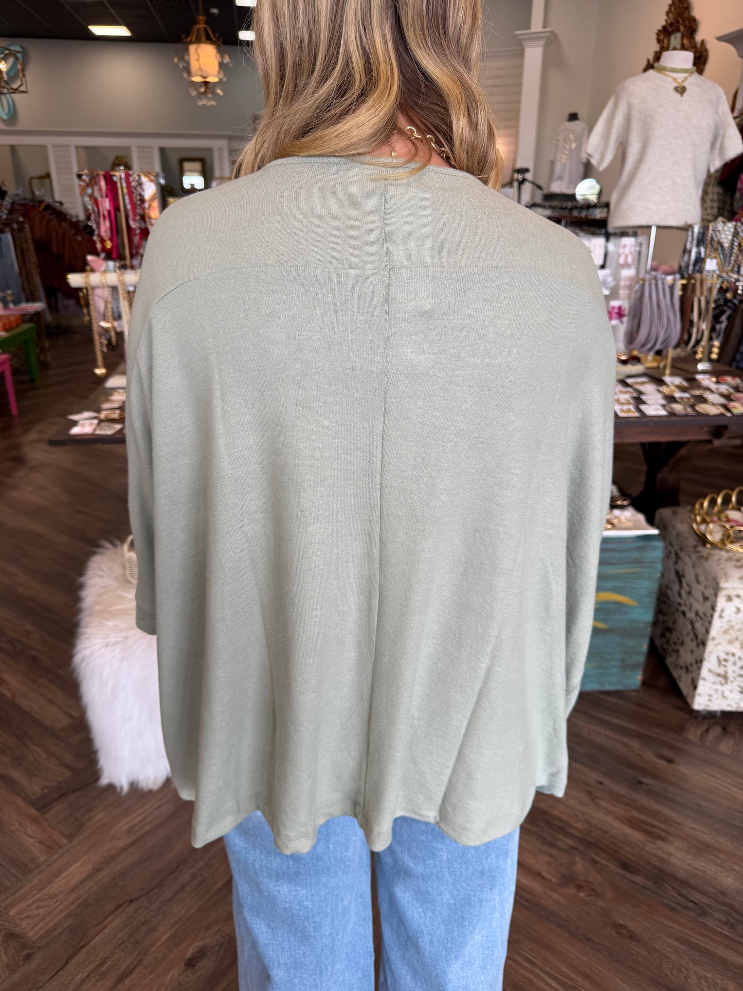 Oversized Everyday Top: Seafoam