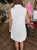Polka Dot Horsebit Mini Dress