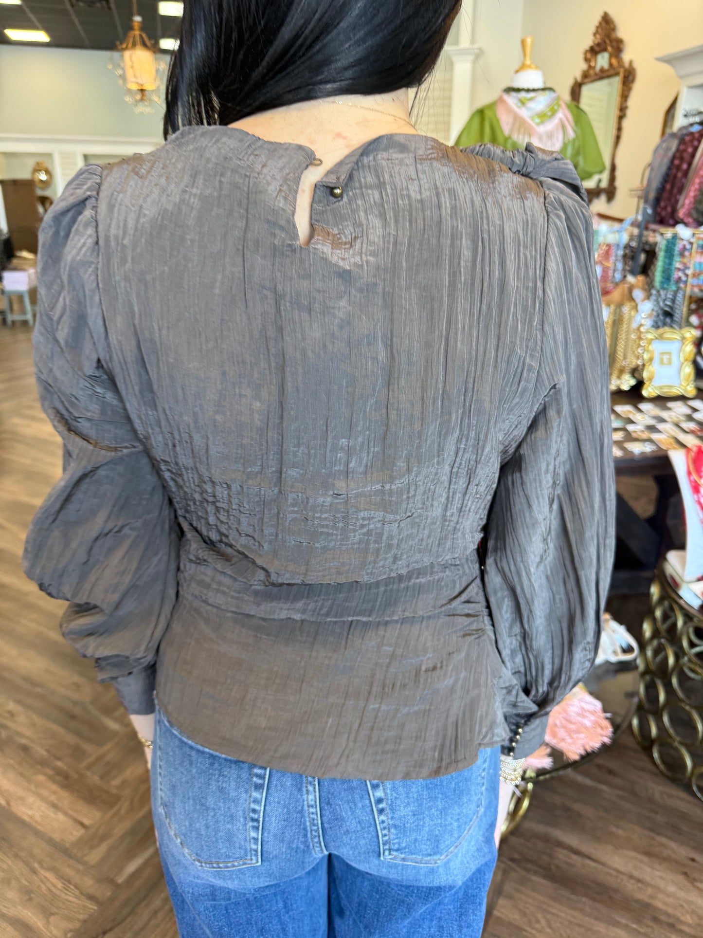 Textured Mocha Top