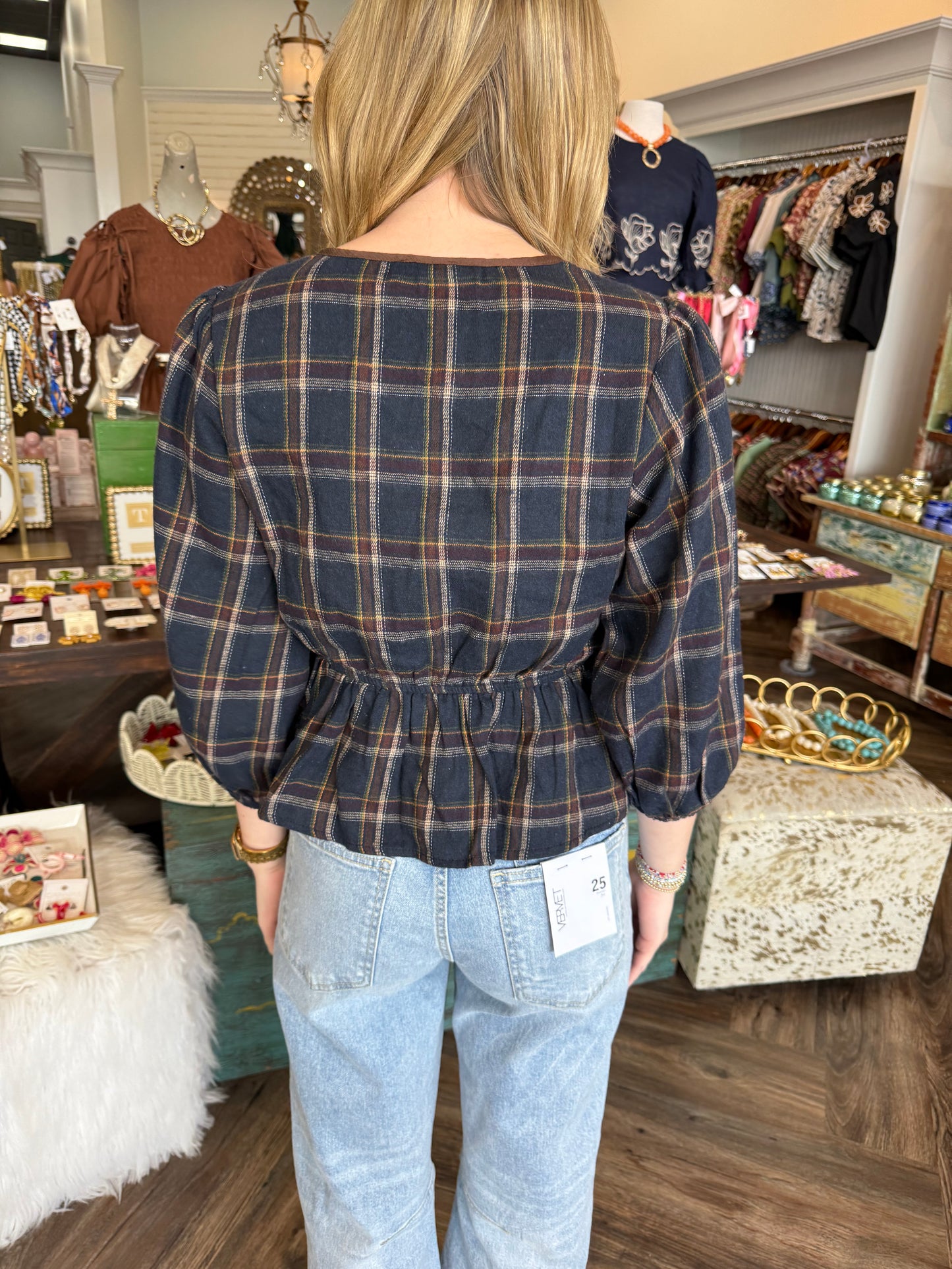 Fall Plaid Top