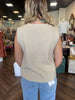 Anna Button Top: Brown