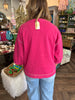 Magenta Stitch Top