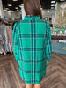 Jade Plaid Shift Dress