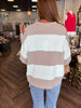 Polly Colorblock Top: Sky Blue