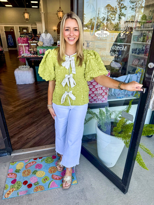 Avocado Tie Top