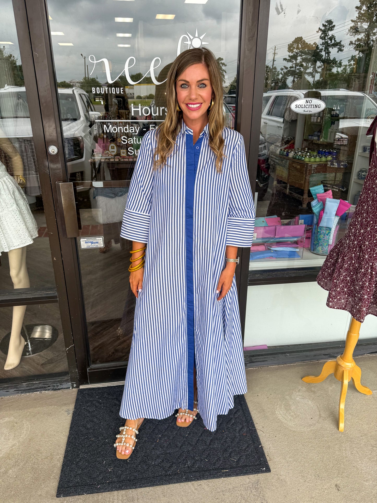 Ariel Classic Maxi Dress: Blue